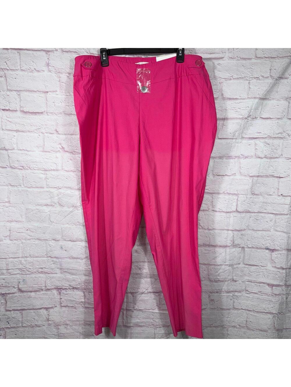 Cato Women's Hi-Rise Pink Pants Size 20W NWT